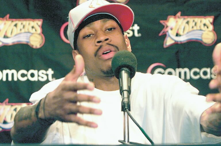 Iverson back with Sixers, but will he practice? thumbnail